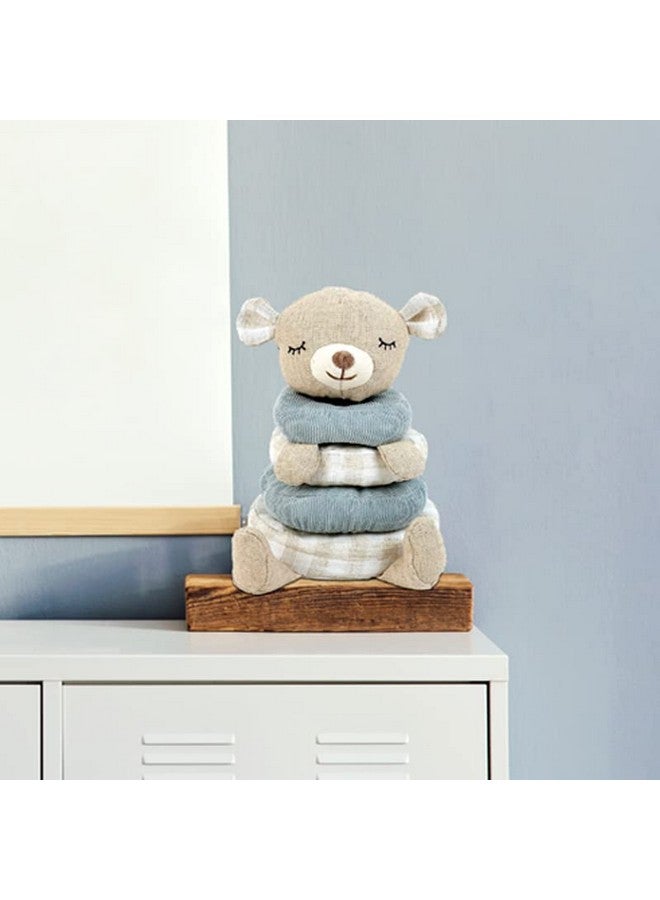 MON AMI Petit Bear Soft Plush Stacking Toy - 7”, Early Development STEM Montessori Toys, Sensory Development Toys, Encourage Hand-Eye Coordination - Image 4