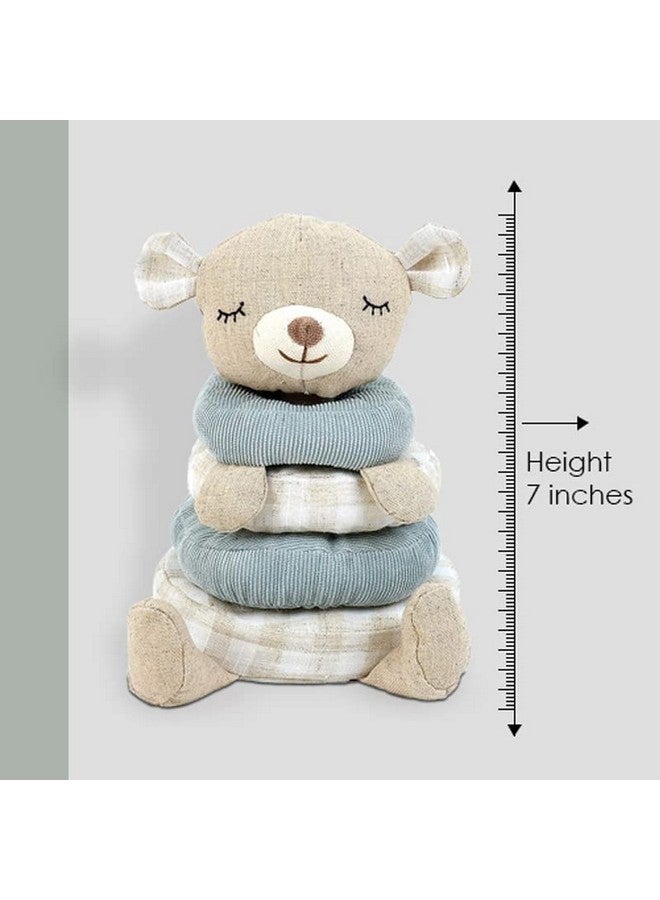 MON AMI Petit Bear Soft Plush Stacking Toy - 7”, Early Development STEM Montessori Toys, Sensory Development Toys, Encourage Hand-Eye Coordination - Image 3