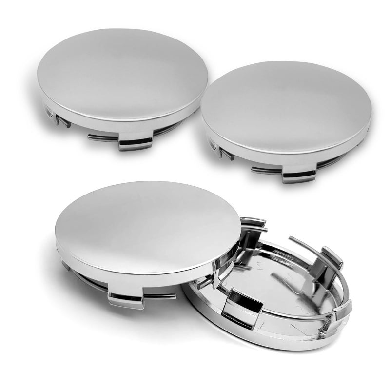 winterrock 4PCS Car Wheel Center Caps ABS Snapin Auto Wheel Center Hub Caps 236 OD 22 ID Vehicle Rim Hub Caps AntiFall Protective Cover Universal for Car SUV Sedan Truck Silver - Image 3