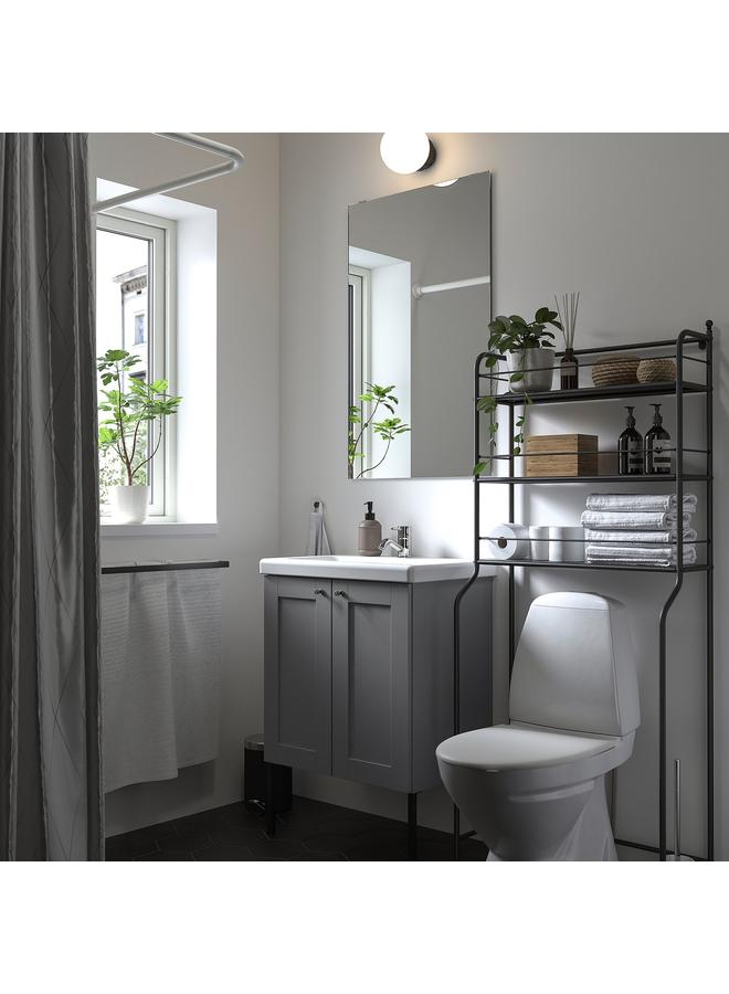 زبون رف فوق المرحاض، أسود، 65×156 سم - Image 2