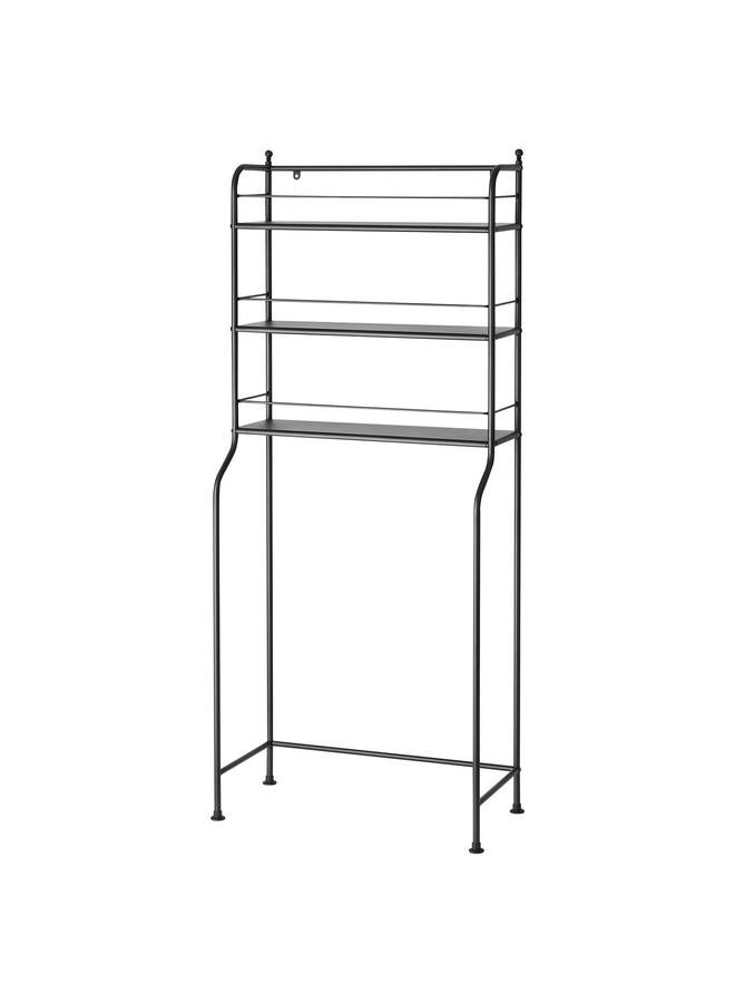 زبون رف فوق المرحاض، أسود، 65×156 سم - Image 1