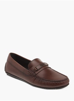 DUCHINI Mens Solid Slip-On Moccasins  - Image 1