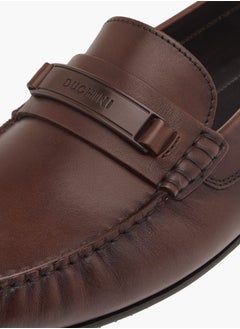 DUCHINI Mens Solid Slip-On Moccasins  - Image 4
