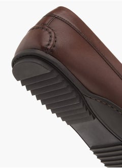 DUCHINI Mens Solid Slip-On Moccasins  - Image 5