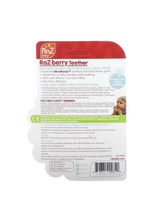 RaZ berry Teether 3 Months Pink 1 Count - pzsku/ZD6A87CE91B876E1B9C35Z/45/_/1711377974/2c9c5212-d9dc-47df-a714-1a907a1b2640