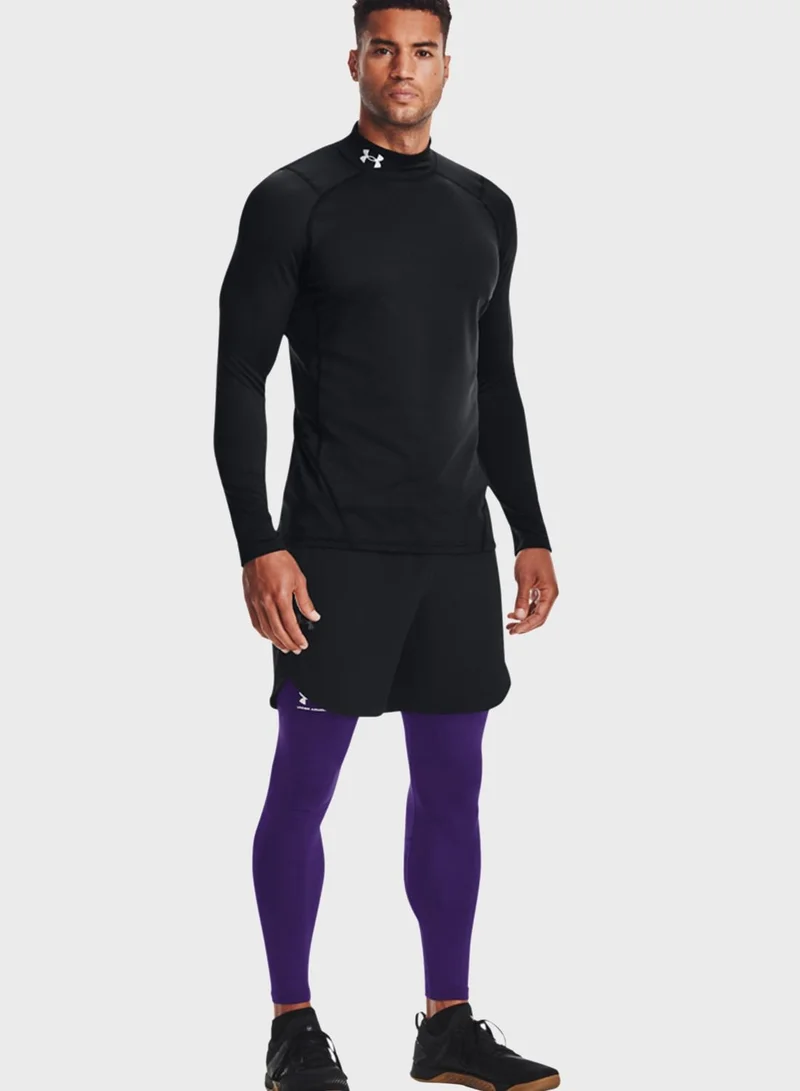 UNDER ARMOUR ColdGear Armour Fitted Mock Neck T-Shirt