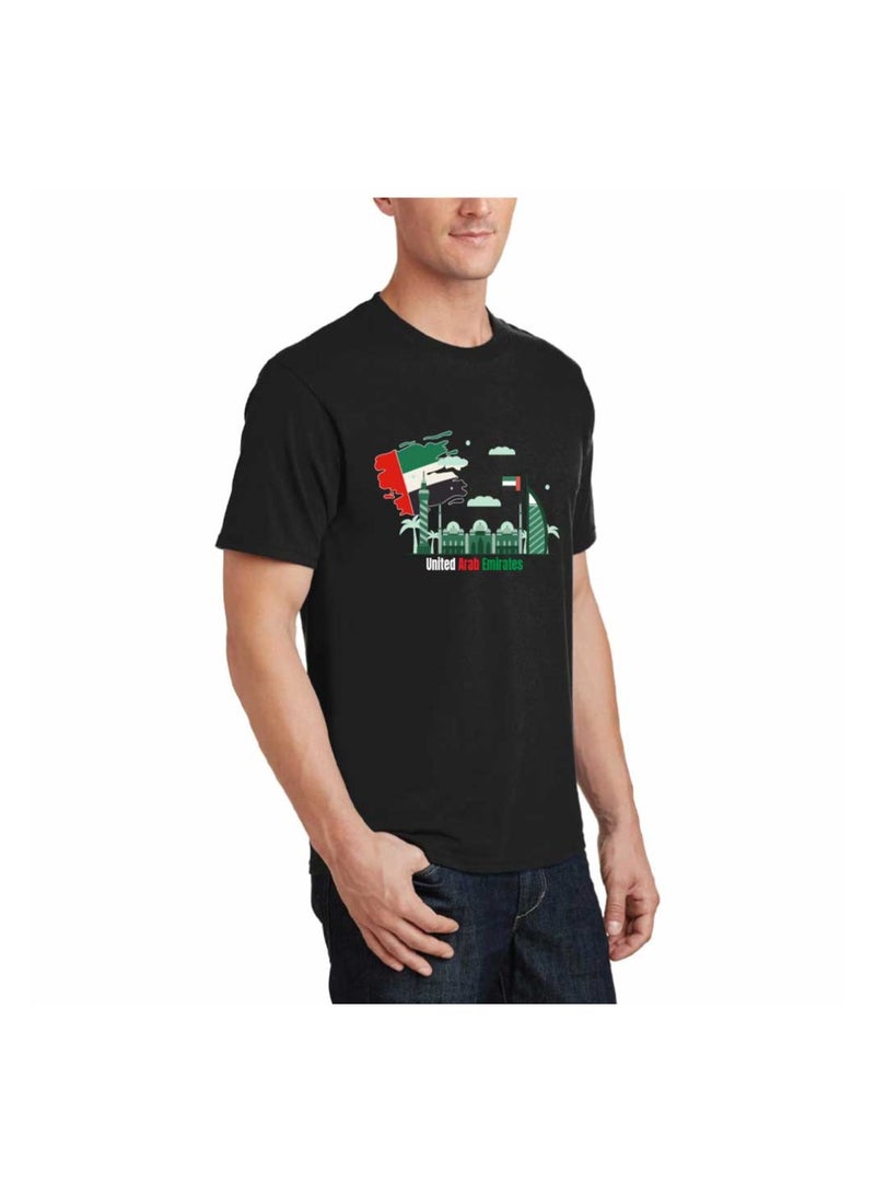 UAE Celebration T-Shirt For Men-UAE Design Short Sleeve Top Tee For Celebrations Day,School Events & Holidays-Comfortable And Stylish T-Shirt - Image 4