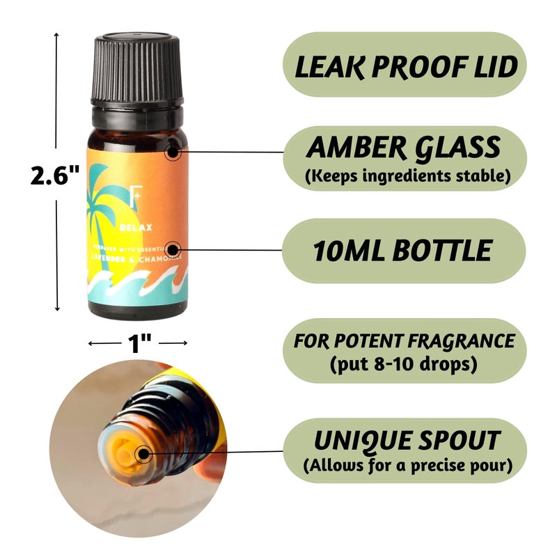 Folkulture Fall Essential Oils for Diffuser Oil, Essential Oils Set of 6 Fragrance Oil, Diffuser Oils Scents for Home, Oil Diffuser Essential Oils, Fragrance Oil for Diffuser - White Sage, Cedarwood - Image 5