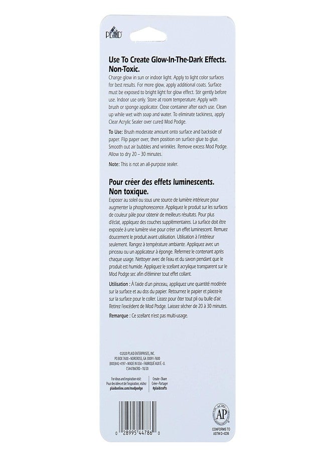 Mod Podge Glow-in-The-Dark Sealer, 4 oz, Clear - Image 2