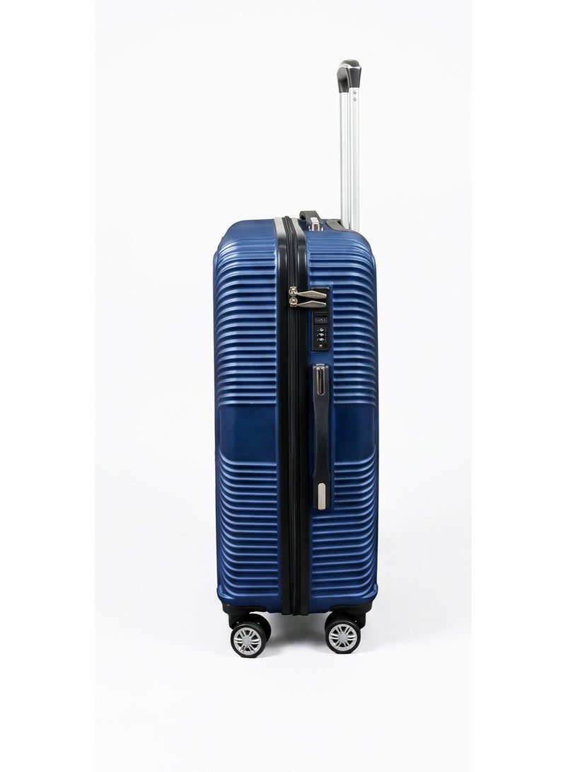 Asfar XT-124 Set of 3 Luggage Bags (28/24/20) Inch | Hard Case Travel Bag Trolley Luggage ABS Lightweight Suitcase with 4 Spinner Wheels| Dark Blue - Image 5