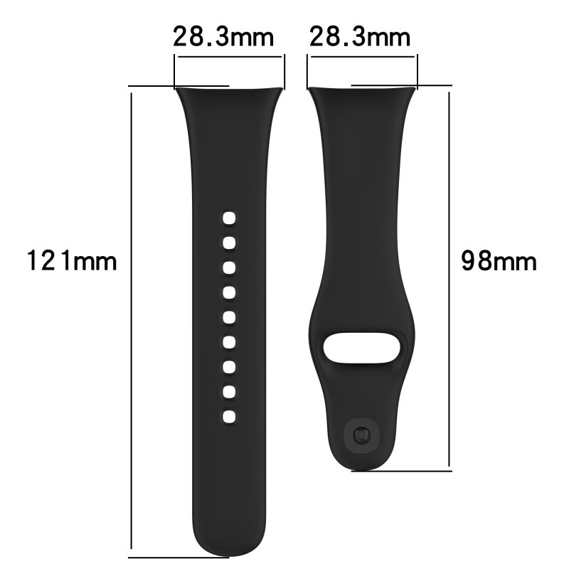 erorex For Redmi Watch 3 Loop Type Solid Color Silicone Watch Band(White) - Image 5