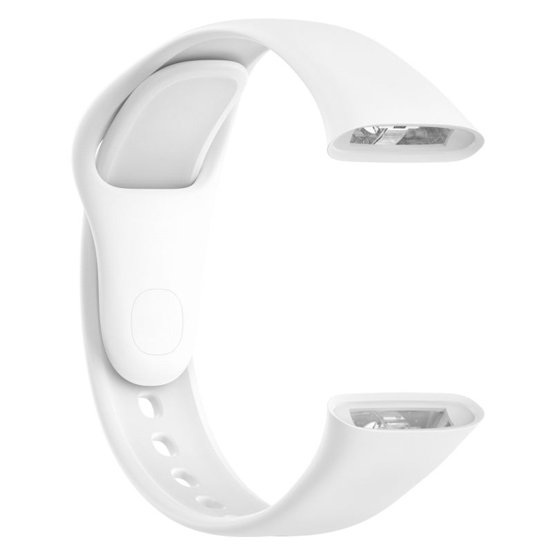 erorex For Redmi Watch 3 Loop Type Solid Color Silicone Watch Band(White) - Image 2