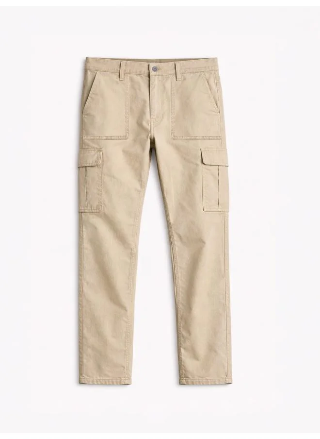 The Souled Store Beige The Souled Store Men Solids Light Beige (Straight Fit) Jeans for Men | Best Price UAE
