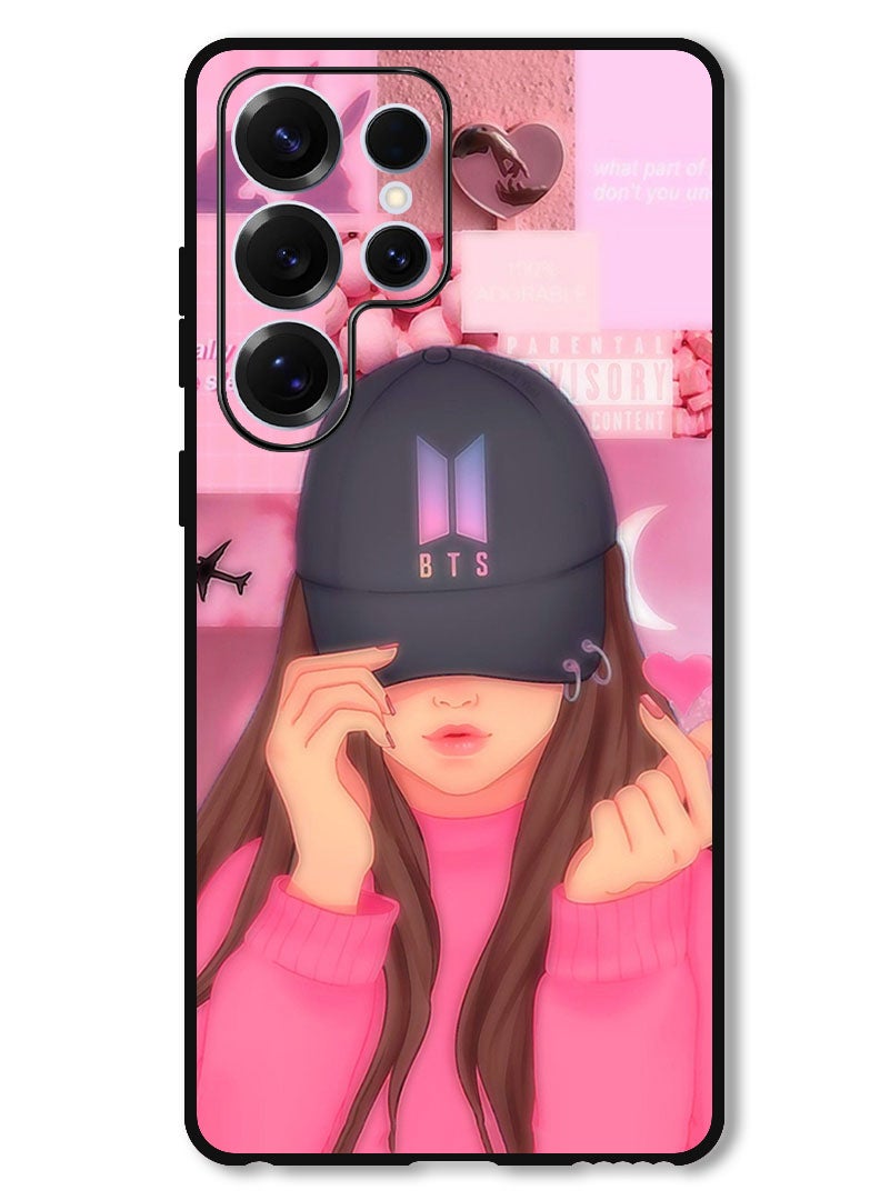 Theodor Protective Case Anti Scratch Shock Proof Bumper Cover For Samsung Galaxy S25 Ultra Girl BTS Cap Snap - Image 1