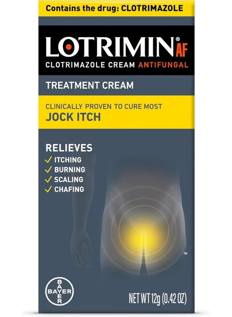 Lotrimin AF Jock Itch Antifungal, Jock Itch, and Athlete's Foot Cream, 0.42 Ounce (Pack of 1)