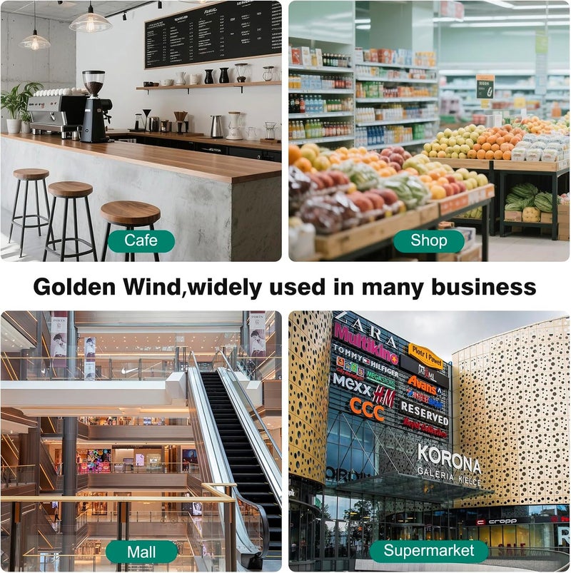 أرولات ورق حراري من Golden Wind، بقياس 80 مم * 57 مم (القطر)، خالية من مادة BPA، تناسب معظم أجهزة الكاشير/طابعات الحرارية في نظام POS. 50 رول في العبوة. - Image 5