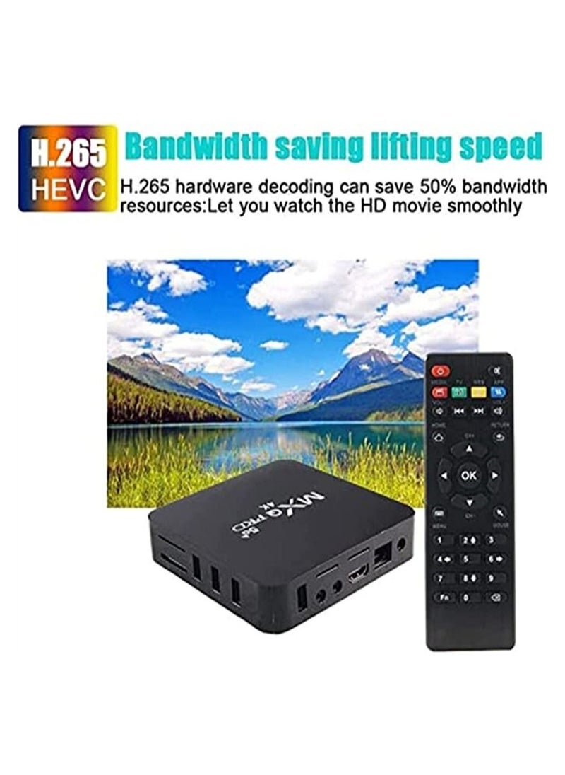 MXQ Pro - MXQ Pro 5G Android 11.1 TV Box, Upgraded Version Wireless Smart Box with remote control, 4K HD 3D Dual Band WiFi Quad Core Media Player Home - Image 1