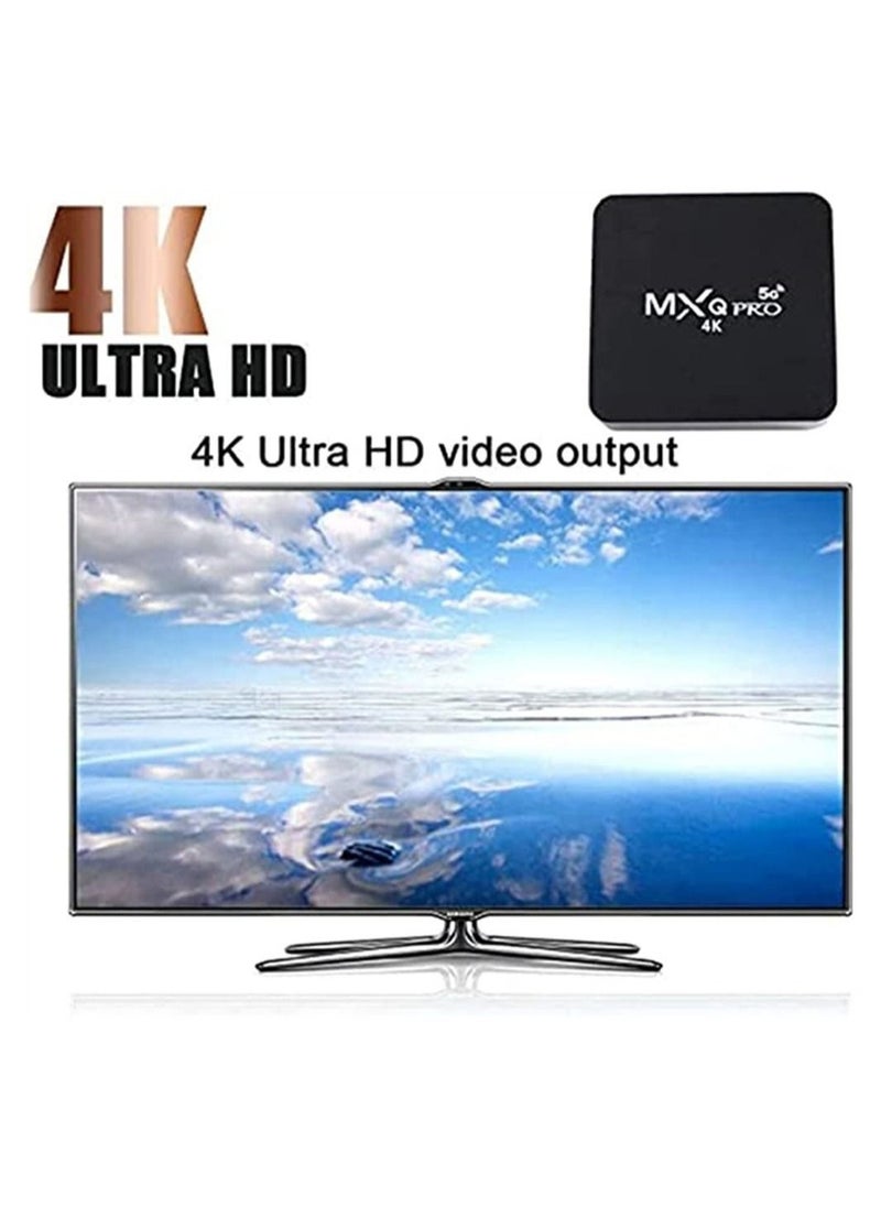 MXQ Pro - MXQ Pro 5G Android 11.1 TV Box, Upgraded Version Wireless Smart Box with remote control, 4K HD 3D Dual Band WiFi Quad Core Media Player Home - Image 1