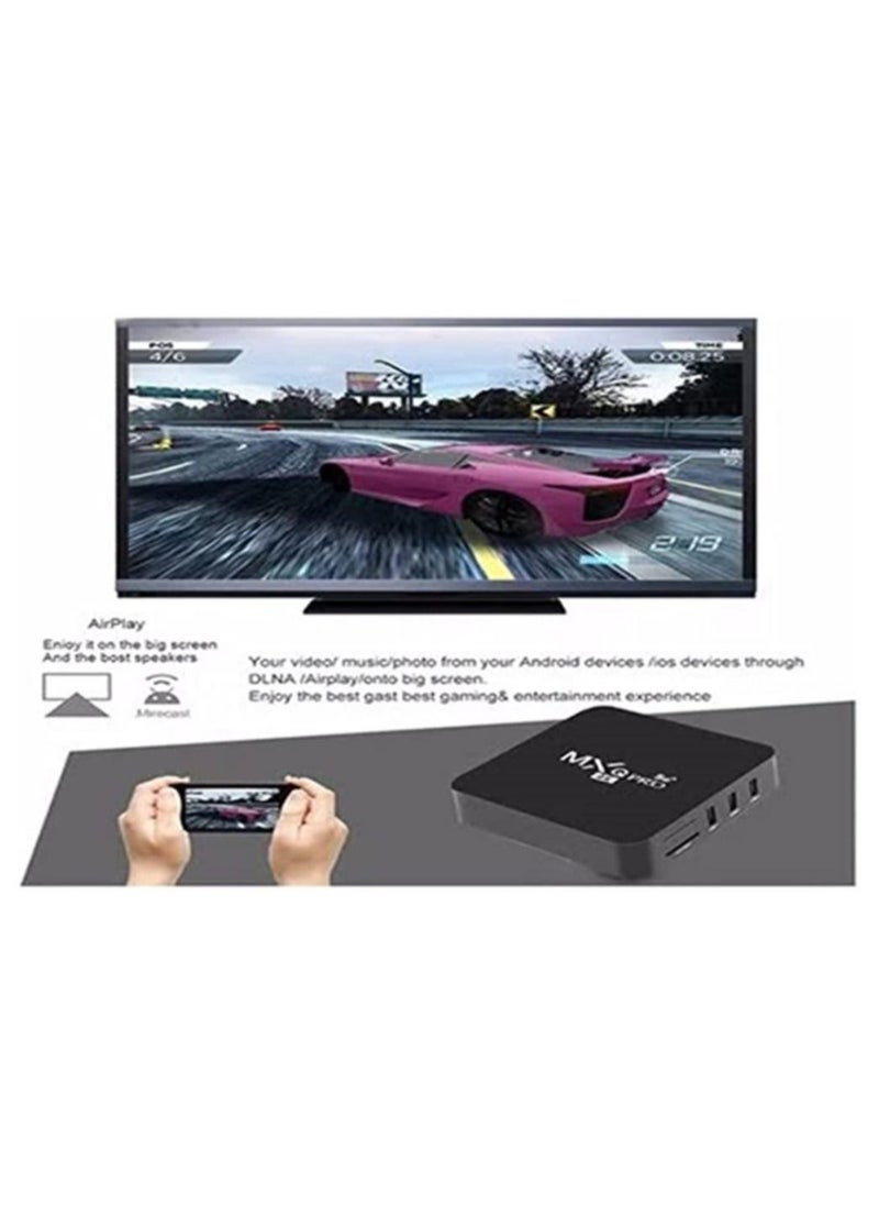 MXQ Pro - MXQ Pro 5G Android 11.1 TV Box, Upgraded Version Wireless Smart Box with remote control, 4K HD 3D Dual Band WiFi Quad Core Media Player Home - Image 1