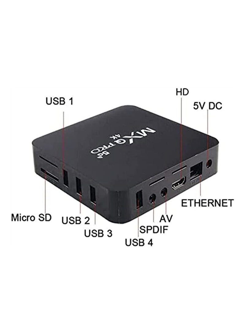 MXQ Pro - MXQ Pro 5G Android 11.1 TV Box, Upgraded Version Wireless Smart Box with remote control, 4K HD 3D Dual Band WiFi Quad Core Media Player Home - Image 1