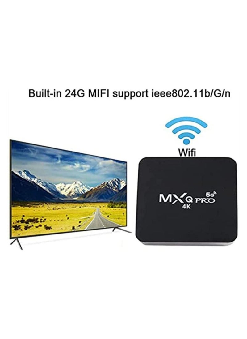 MXQ Pro - MXQ Pro 5G Android 11.1 TV Box, Upgraded Version Wireless Smart Box with remote control, 4K HD 3D Dual Band WiFi Quad Core Media Player Home - Image 1