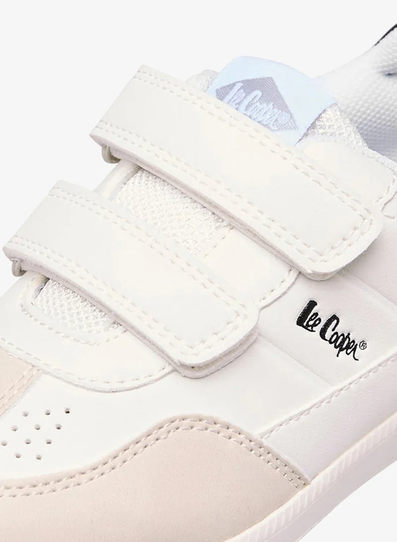Lee Cooper Boys' Panelled Sneakers with Hook and Loop Closure