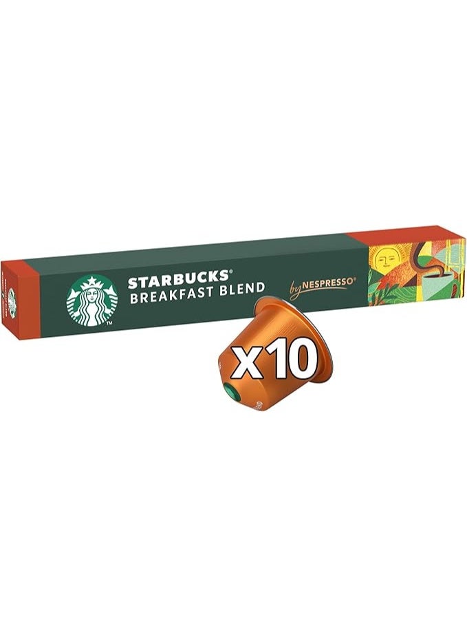 ستاربكس مزيج قهوة نسبرسو للإفطار، ١٠ كبسولات، ٥٦ جرامًا - Image 1