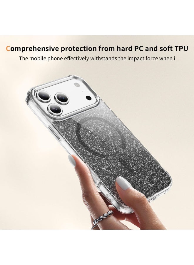 Crystal Magnetic Ring Case Compatible with iPhone 16 Pro Max - Image 3