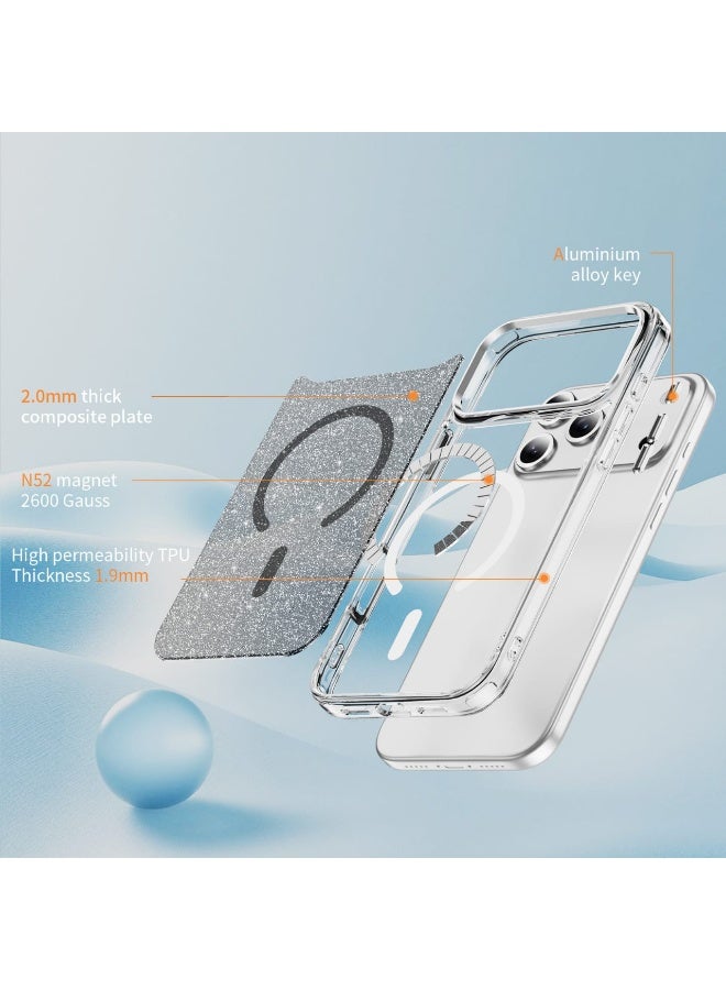Crystal Magnetic Ring Case Compatible with iPhone 16 Pro Max - Image 5