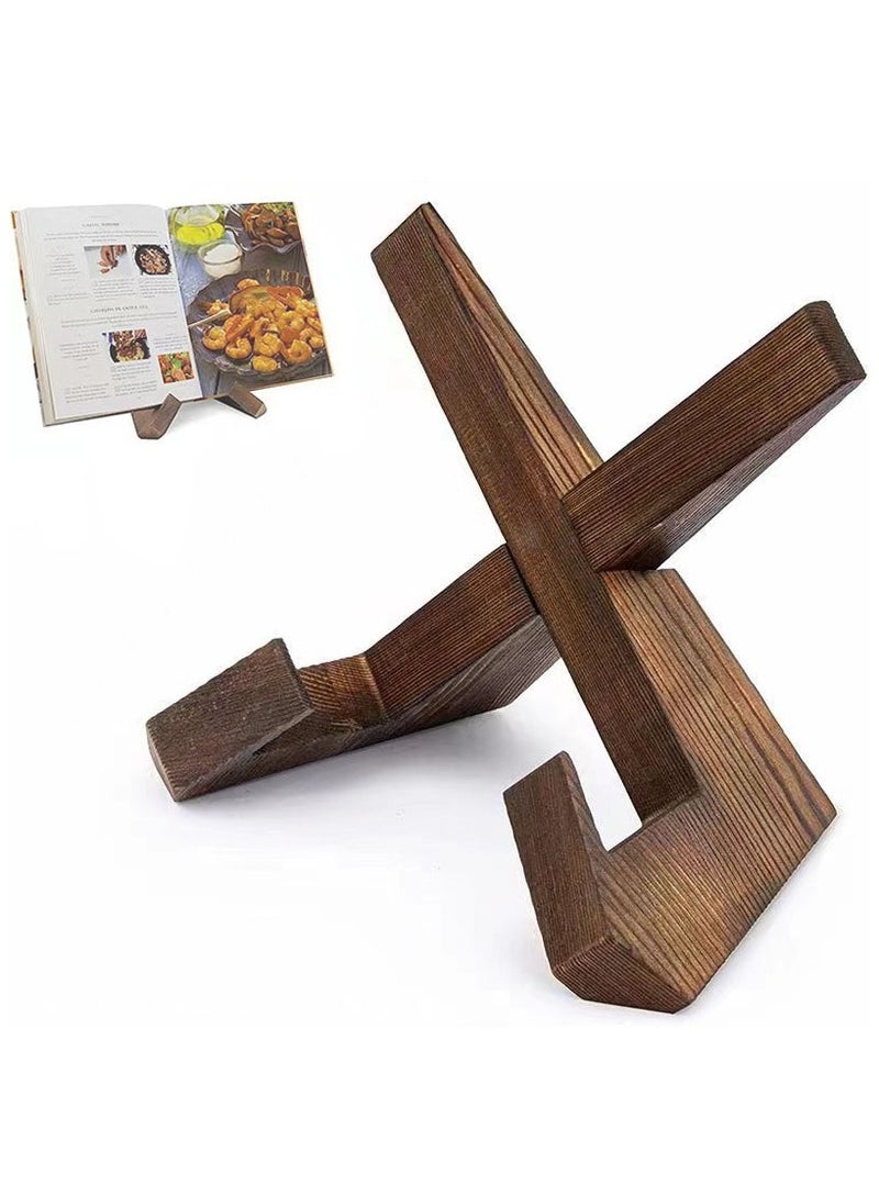 Generic Cookbook Stand Wooden Recipe Book Holder Decorative Table Top Easels  - Image 1