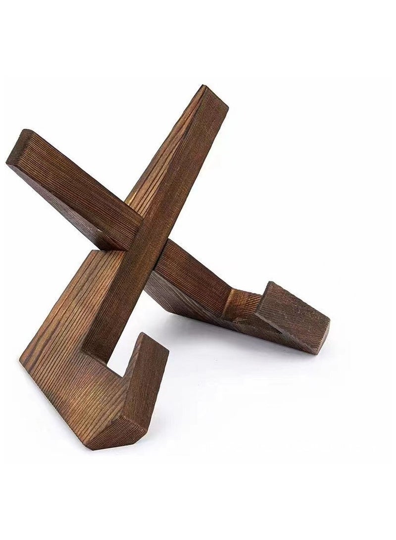 Generic Cookbook Stand Wooden Recipe Book Holder Decorative Table Top Easels  - Image 5