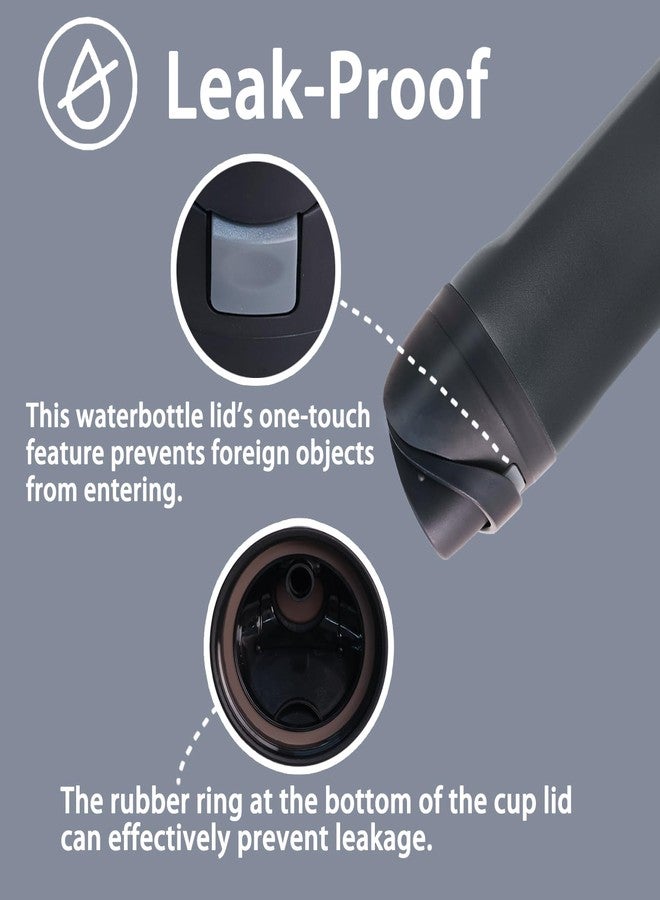 NebkDask Replacement Lid for Owala Freesip - Fits 16oz, 24oz, 32oz, Bottles, Leakproof Cap, BPA-Free Water Bottle Accessory with a Gasket Replacement Stopper and a Bottle O Seal Ring（Black） - Image 3
