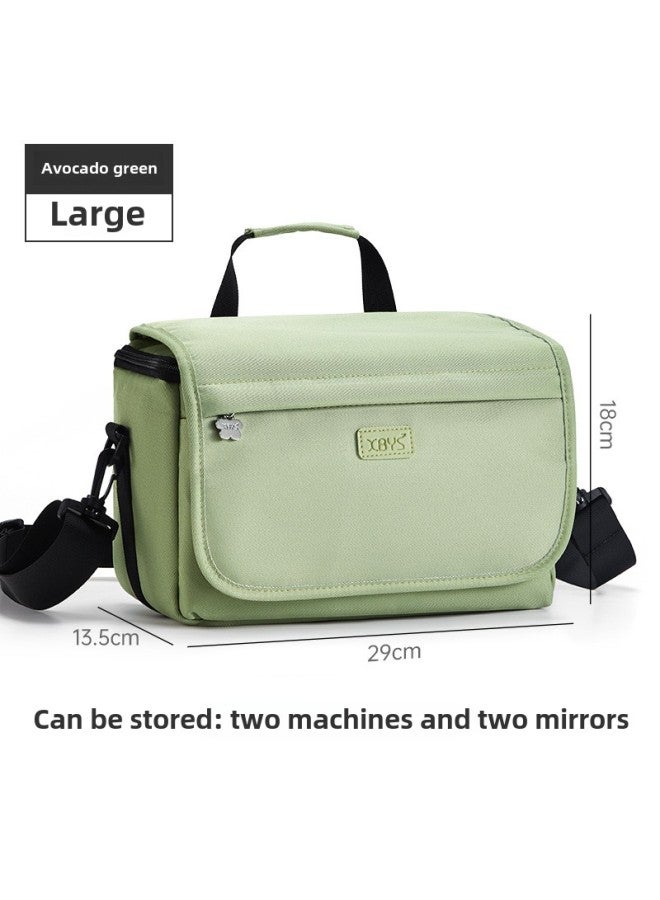 SLR Camera Bag Shoulder Bag Casual Bag Crossbody Canon Photography Bag Micro Single Bag Portable Storage Bag Fuji Bag-Color:Large Green  - Image 1