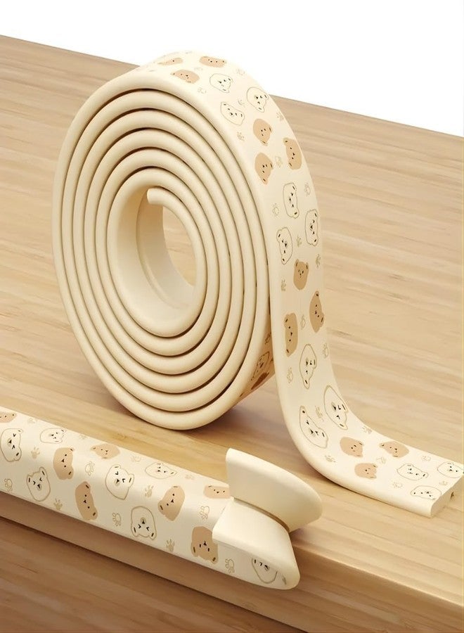 Kolorful Baby Proofing Cute Bear Printed Flat Edge Protector-2 M Safety Strip,Furniture,Dense Edge Guard for Kids Safety Soft Cushion Foam Bumper Strip,Table Childproof Protection Tape (Cream) - Image 4