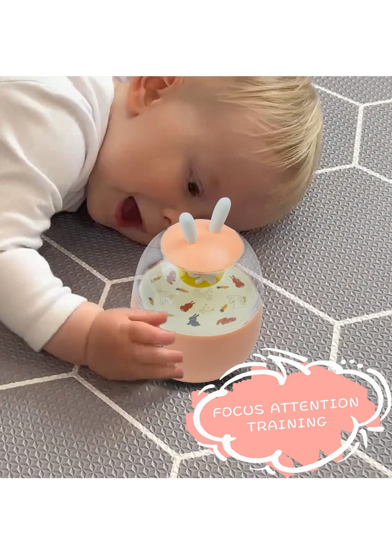 Excefore Baby Toys Wobblers, Enlightenment Toys Tumblers, Early Learning Toys, Newborn Gifts with Jingle and Silicone Ears for Baby, Kid, Toddler, girl(Pink) - Image 3