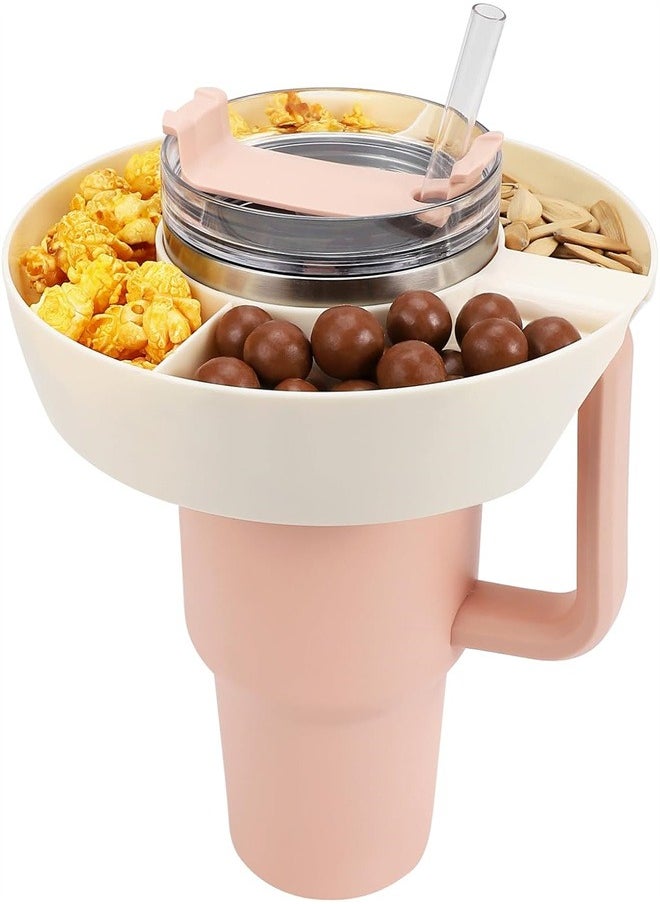Generic Snack Bowl for Stanley Cup, Reusable Snack Ring Compatible with Stanley Quencher H2.0 40oz Tumbler with Handle, Cute Water Bottle Accessories for Car Cup Holder Cinema Home Outdoor  - Image 1