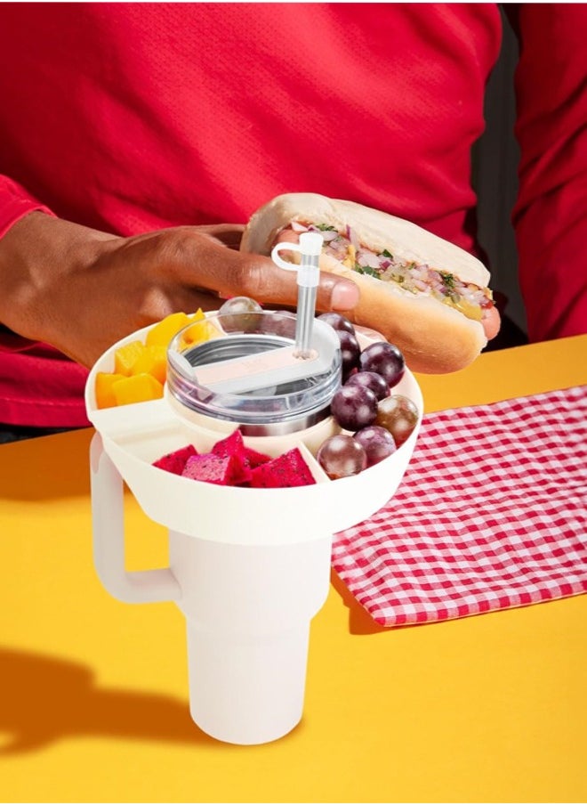 Generic Snack Bowl for Stanley Cup, Reusable Snack Ring Compatible with Stanley Quencher H2.0 40oz Tumbler with Handle, Cute Water Bottle Accessories for Car Cup Holder Cinema Home Outdoor  - Image 5
