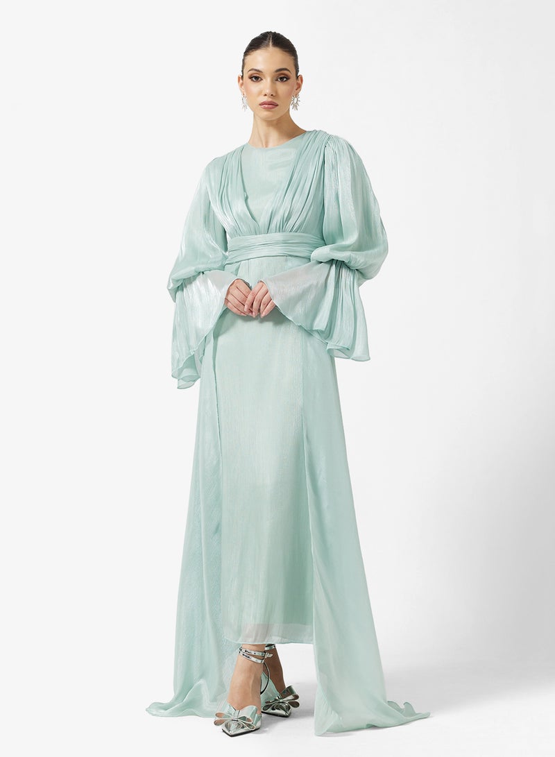 خزانة فستان مكشكش بأكمام واسعة - Image 4