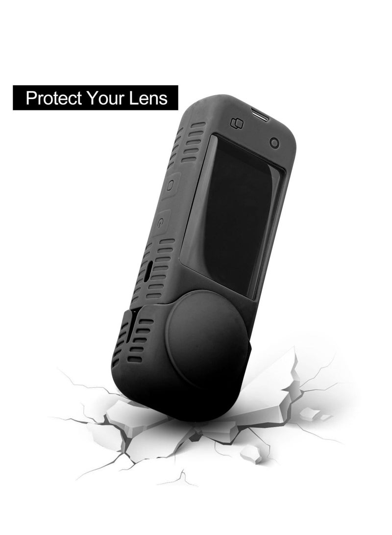 Silicone Protective Case for Insta360 X4 with Lens Cap, Anti-Fall Hand Strap, and Protective Cover for Enhanced Safety of Insta360 X4 Camera. - Image 2