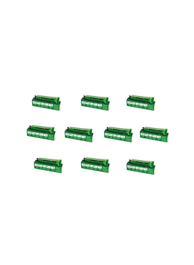 BOROLINE Pack Of 10 Boroline Antiseptic Cream Cures Cuts Wounds Cracked Heels General Skin Infections - Image 2