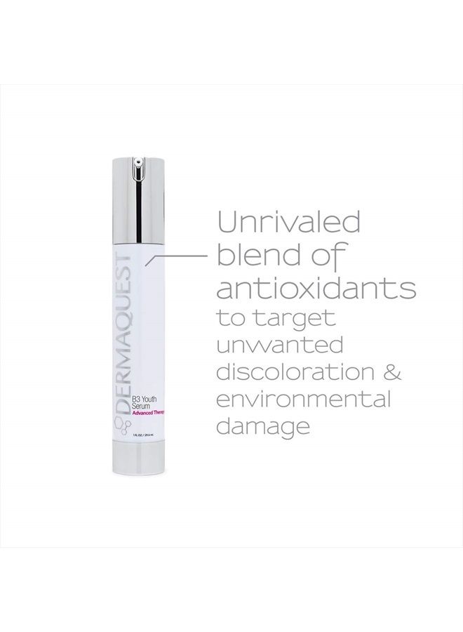 DermaQuest Advanced Therapy B3 Youth Serum - Hyaluronic Acid & Vitamin B3 Anti Wrinkle Serum - Firming, Hydrating and Supporting Barrier Repair (1oz) - Image 4