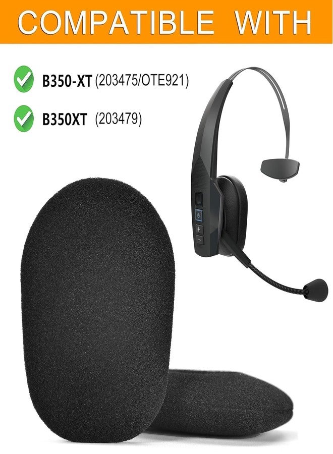 defean 20 Pcs B350XT Ear Cushions Foam and Microphone Foam - defean Replacement Ear Pads Compatible with VXI BlueParrott B350-XT(B350XT B350 XT) Version 1 and Version 2 Trucker Bluetooth Headset - Image 2