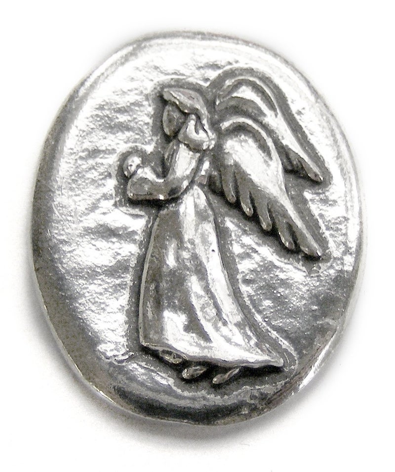 Basic Spirit AngelFaith Pocket Token Coin Handcrafted Pewter LeadFree CN2 - Image 4