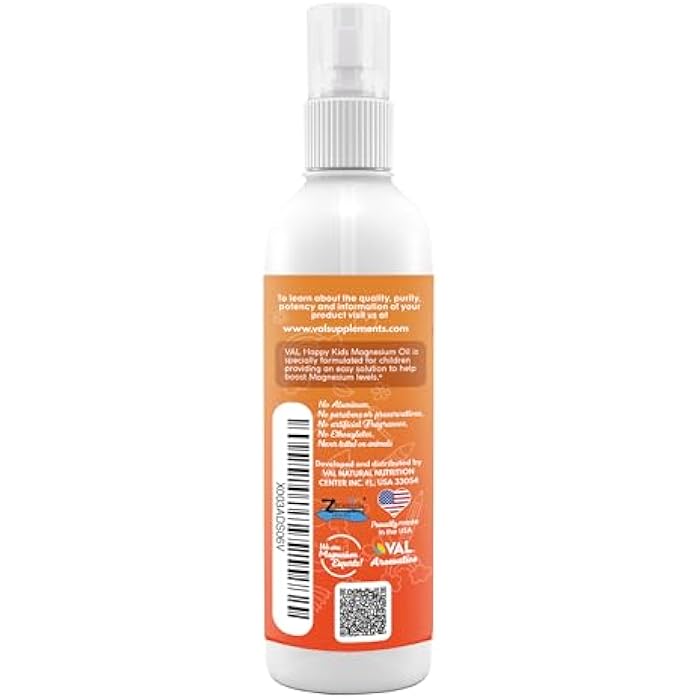 VAL Kids Magnesium Oil Spray – Natural Bedtime Calm & Mood Support | Zechstein Magnesium, Chamomile & Aloe | No Itch | Fast-Absorbing | Made in USA | 4oz - Image 3