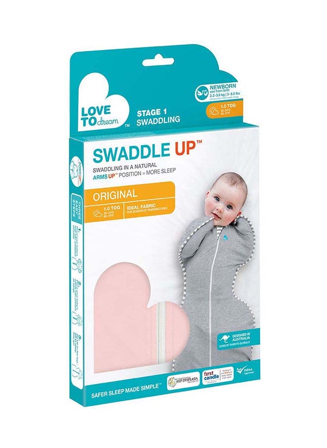 LOVE TO dream - Swaddle UP Baby Sleep Sack Pink – Infant Swaddle Blanket with Arms-Up Design | Soft Newborn Wearable Blanket | Self-Soothing Baby Swaddle Wrap | Comfortable Infant Sleepwear for Better Sleep | Baby Sleepwear - Image 1