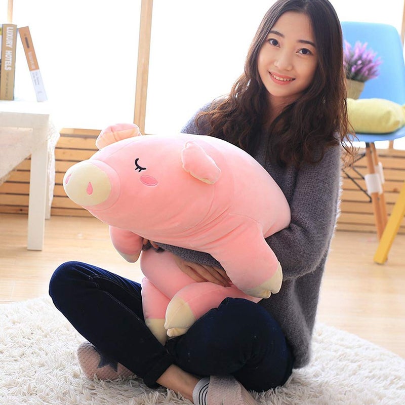 EHOTONG Pig Plush Pillow Piggy Soft Hugging Pillow Funny Cute Pig Stuffed Animal Toys Christmas Birthday Girlfriend Gift 27 inch - Image 3