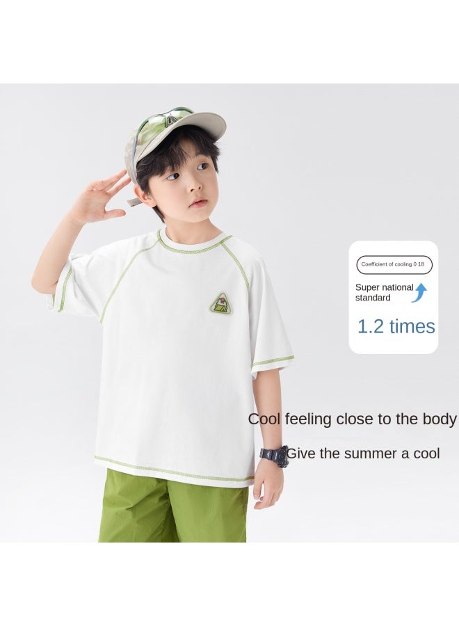Zuoxi Kids Quick-dry Cool T-shirt - Boys' Short Sleeve Summer Training Top With Cooling Technology, Lightweight Athletic Shirt For Big Kids & Youth - Image 3