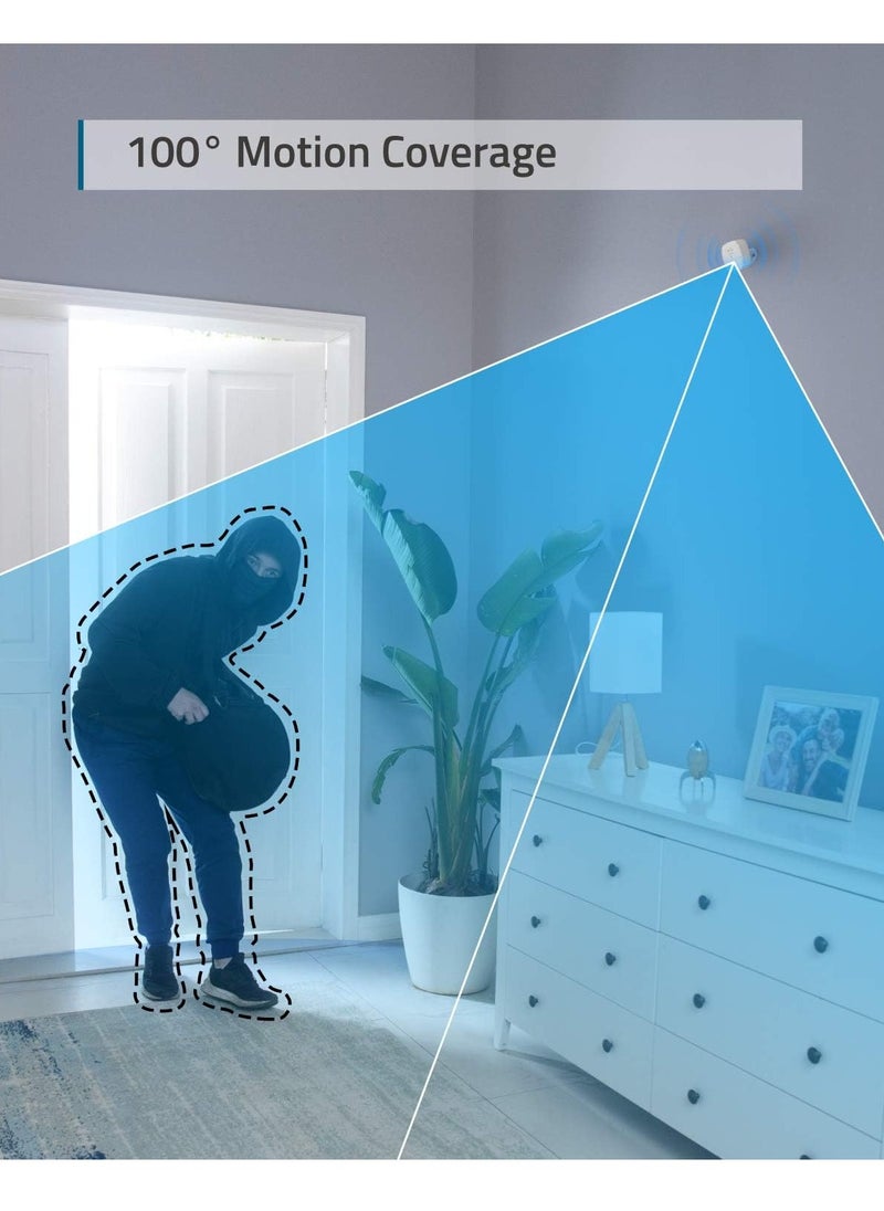 eufy - Motion Sensor eufy Security Home Alarm System Motion Sensor, 100° Coverage, 30 ft Range, 2-Year Battery Life, Adjustable Sensitivity (HomeBase Required) - 18 Months Local Warranty - Image 1