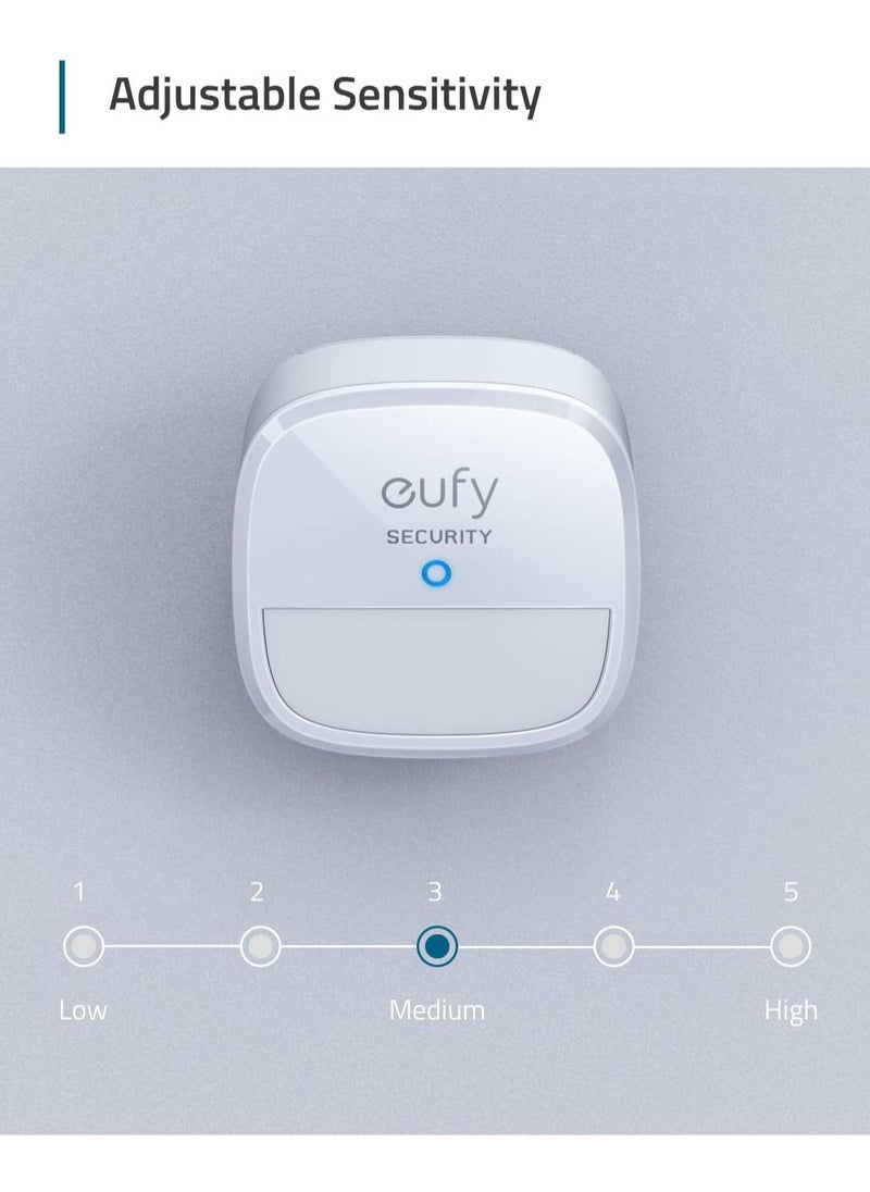 eufy - Motion Sensor eufy Security Home Alarm System Motion Sensor, 100° Coverage, 30 ft Range, 2-Year Battery Life, Adjustable Sensitivity (HomeBase Required) - 18 Months Local Warranty - Image 1