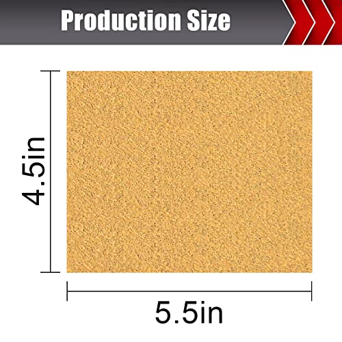 BOSHCRAFT 50 Pcs 1/4 Sheet Sandpaper, Premium Sand Paper 80/120/150/220/320/400 Grit Sandpaper Sheet Sand Paper Assortment for Wood Metal Automotive Palm Sanders 5.5" x 4.5" - Image 3